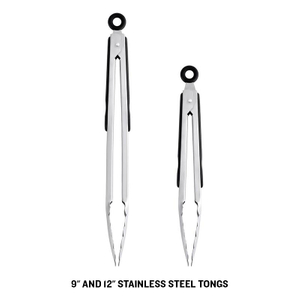 Stainless Steel Kitchen Tongs Set of 2