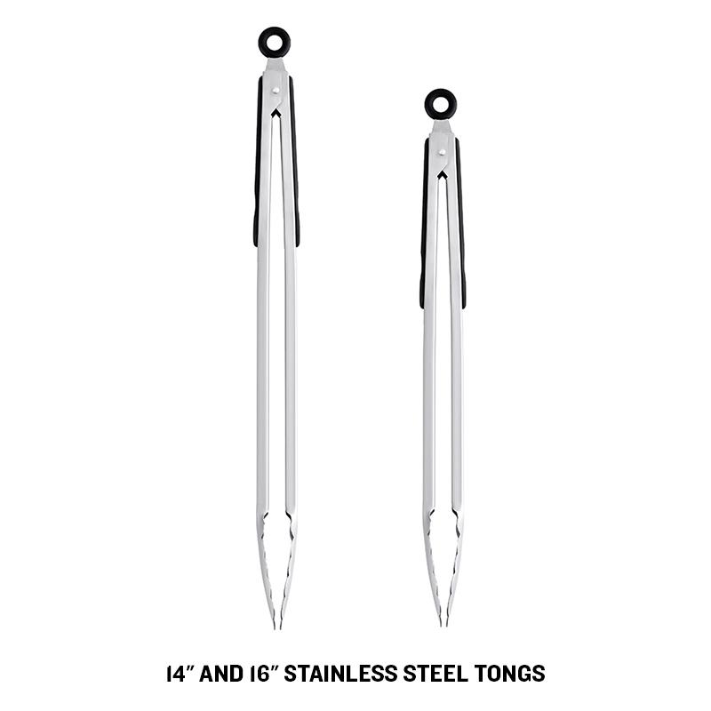 Stainless Steel Kitchen Tongs Set of 2