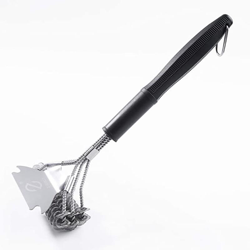 Stainless Steel BBQ Cleaner Brush&Scraper